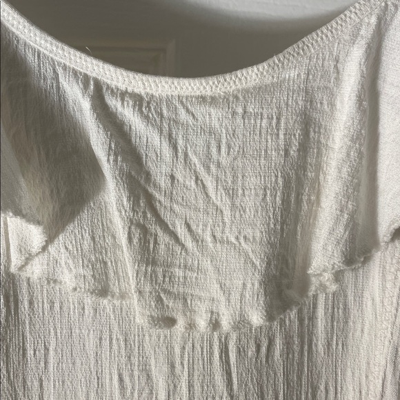 Free People white Ruffled Bodysuit - Picture 3 of 9